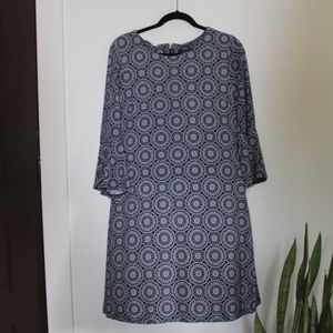 Tommy Hilfiger Printed Jersey Bell Sleeve A-line